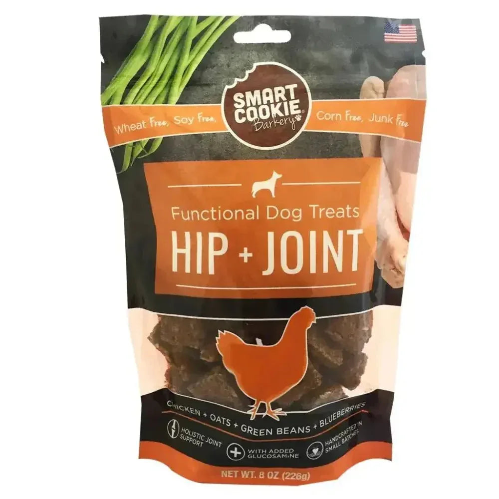 Smart Cookie Hip & Joint Dog Treats – Chicken Biscuits with Glucosamine for Senior Dogs 8oz - Talis Us