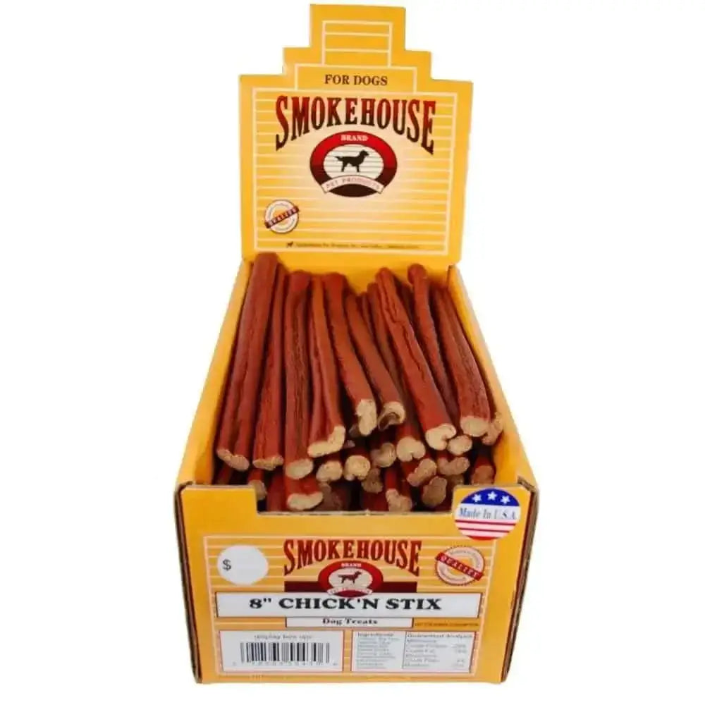 Smokehouse USA Made Chicken Stix Dog Treats 60ea/8 in, 60 ct Smokehouse