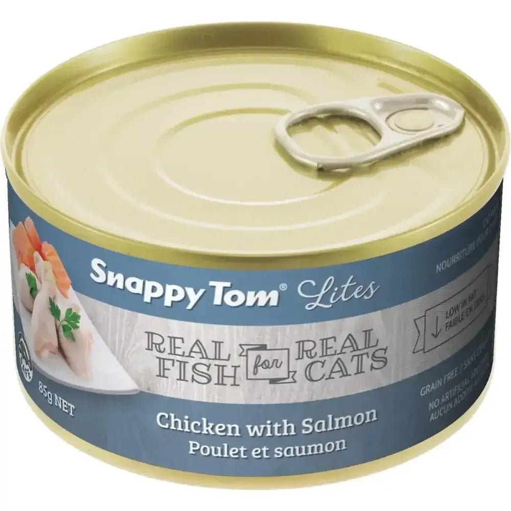 Snappy Tom Lites Chicken with Salmon Canned Cat Food 24/3oz - Talis Us