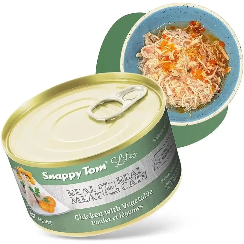 Snappy Tom Lites Chicken with Vegetables Canned Cat Food 24/3oz - Talis Us