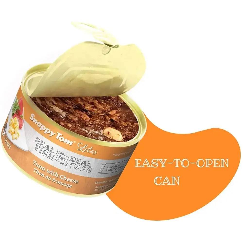 Snappy Tom Lites Tuna with Cheese Canned Cat Food Snappy Tom