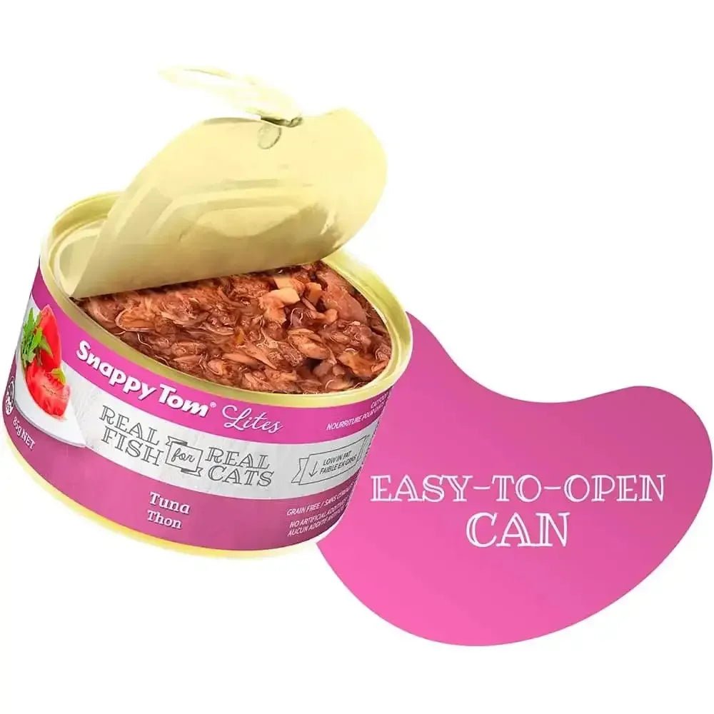 Snappy Tom Lites Tuna Flavor Canned Cat Food 24/3oz - Talis Us