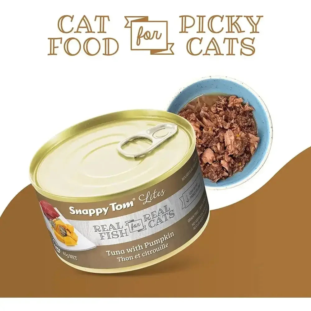 Snappy Tom Lites Tuna with Pumpkin Canned Cat Food Snappy Tom