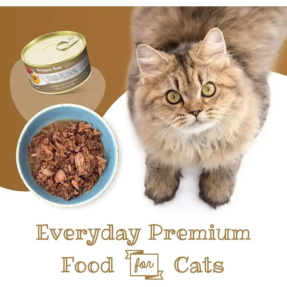 Snappy Tom Lites Tuna with Pumpkin Canned Cat Food Snappy Tom