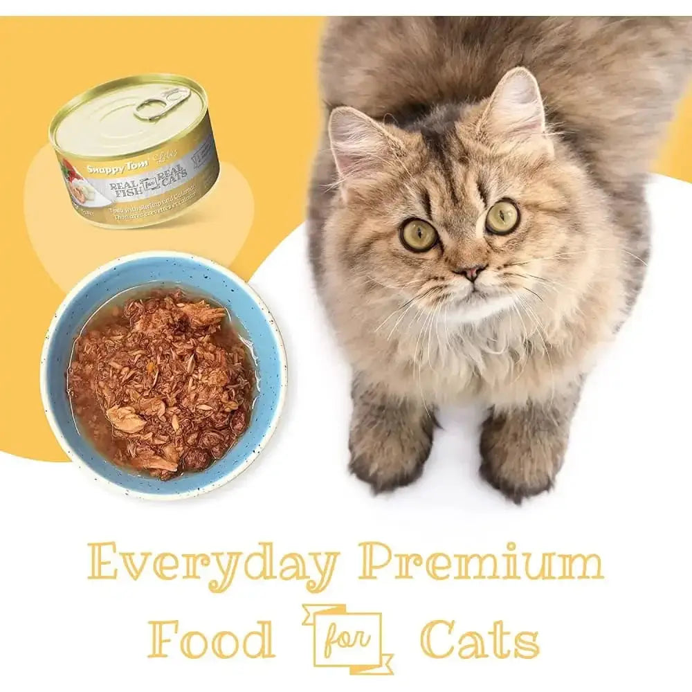 Snappy Tom Lites Tuna with Shrimp & Calamari Canned Cat Food Snappy Tom