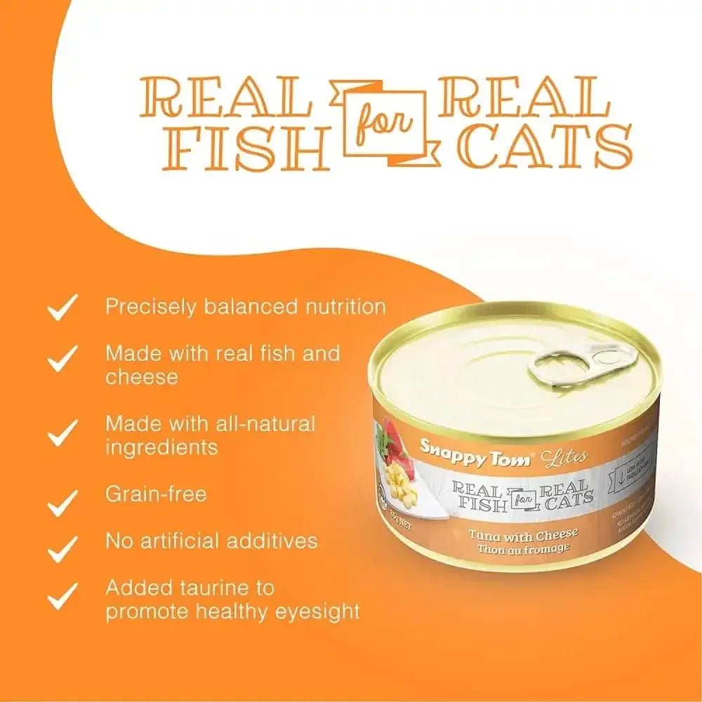Snappy Tom Lites Tuna with Cheese Canned Cat Food - Talis Us