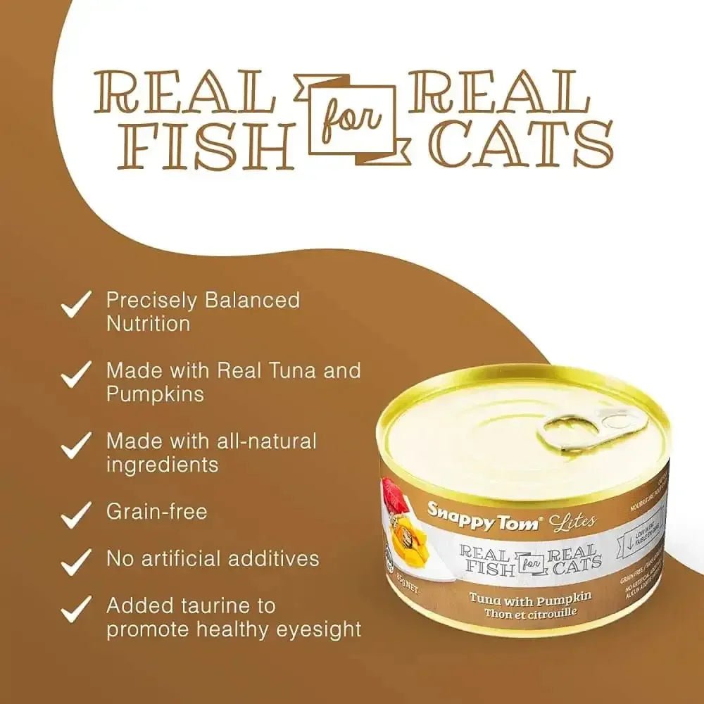 Snappy Tom Lites Tuna with Pumpkin Canned Cat Food - Talis Us