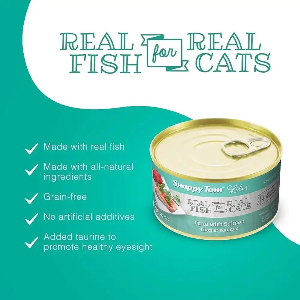 Snappy Tom Lites Tuna with Salmon Canned Cat Food - Talis Us