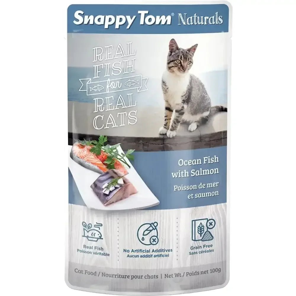 Snappy Tom Naturals Ocean Fish with Salmon Wet Cat Food 12/3.5oz - Talis Us