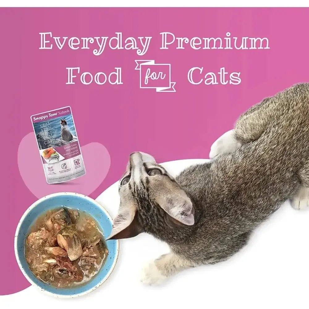 Snappy Tom Naturals Sardine Cutlet with Salmon Wet Cat Food - Talis Us