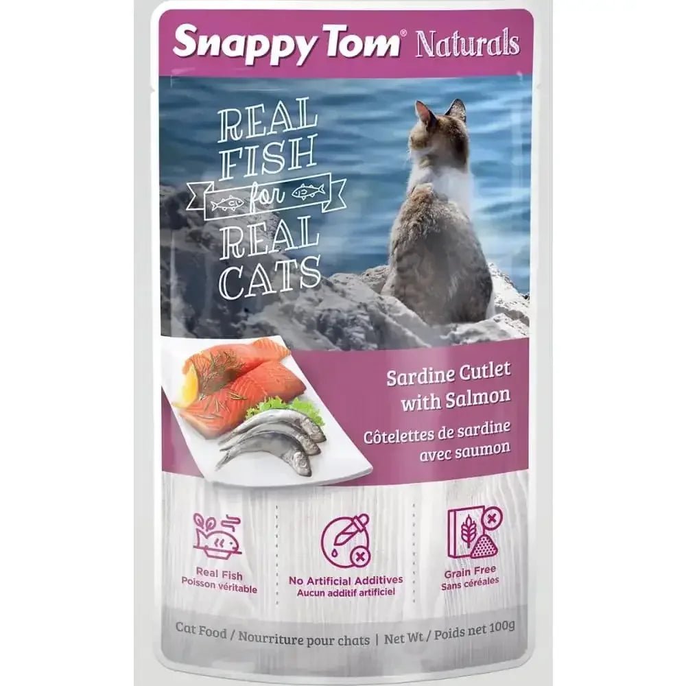 Snappy Tom Naturals Sardine Cutlet with Salmon Wet Cat Food - Talis Us