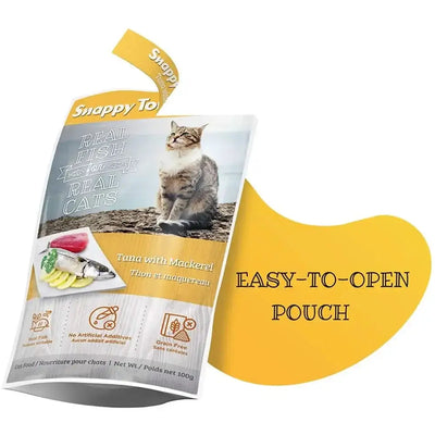 Snappy Tom Naturals Tuna with Mackerel Wet Cat Food 12/3.5oz Snappy Tom
