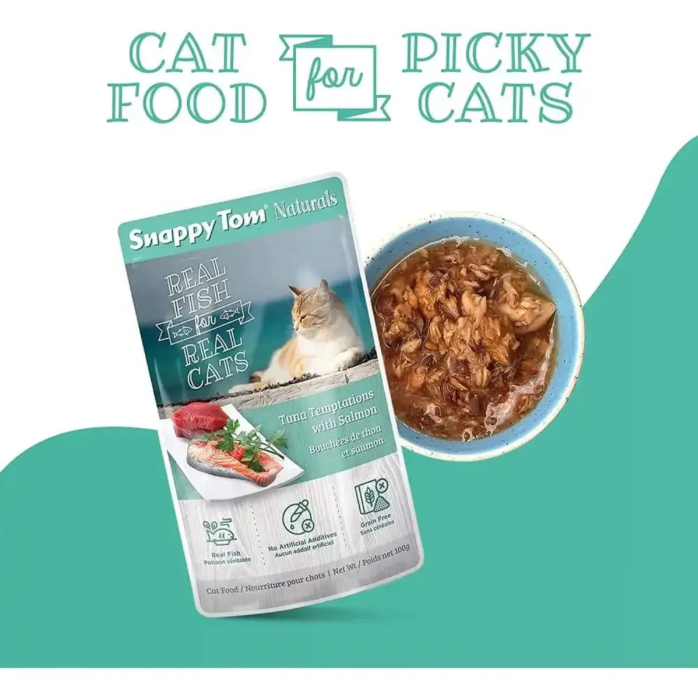 Snappy Tom Naturals Tuna Temptations with Salmon Snappy Tom