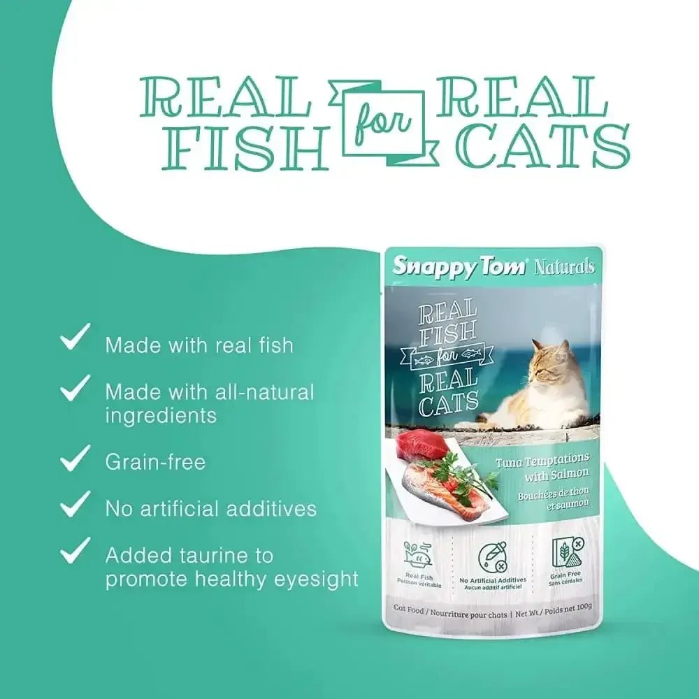 Snappy Tom Naturals Tuna Temptations with Salmon - Talis Us