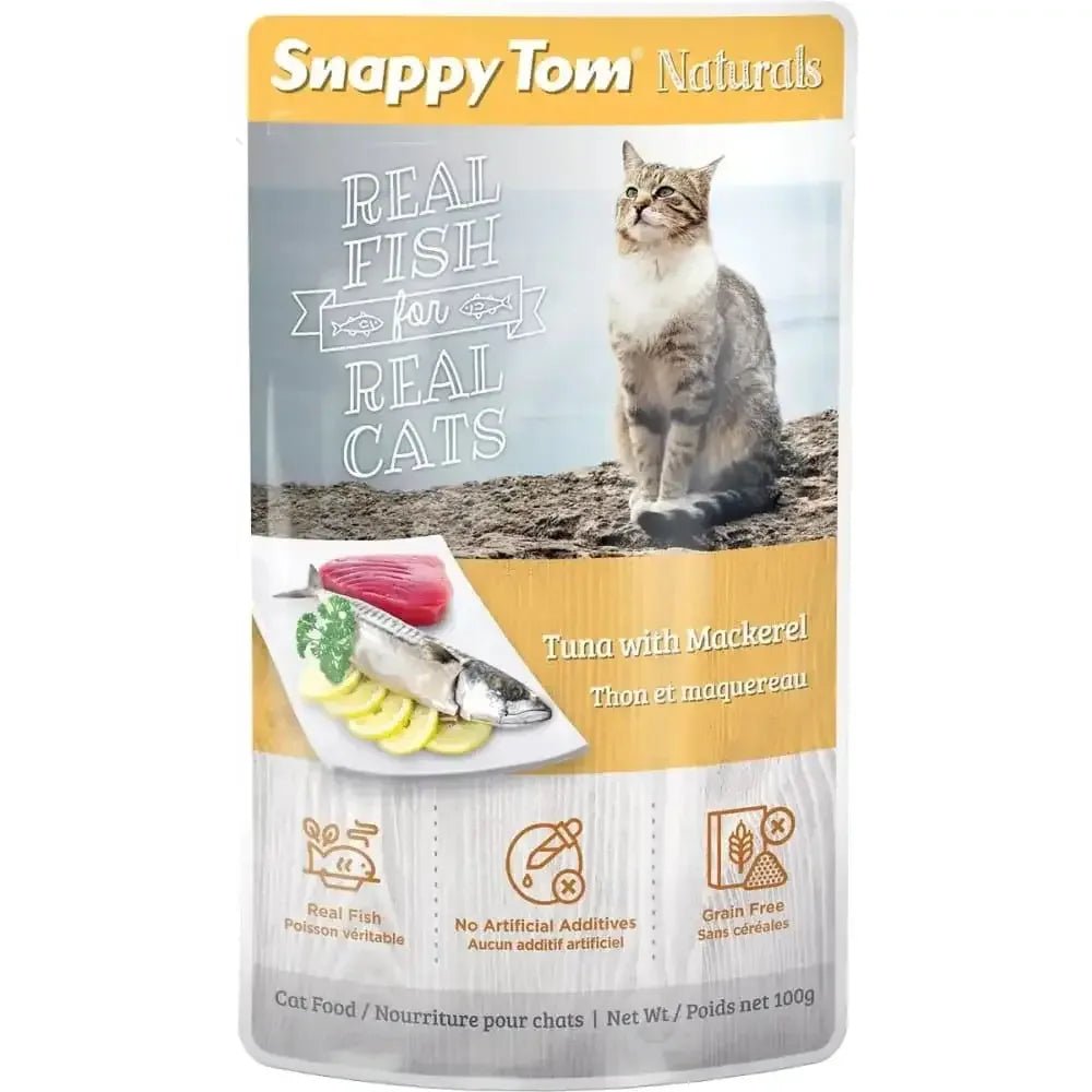 Snappy Tom Naturals Tuna with Mackerel Wet Cat Food 12/3.5oz - Talis Us