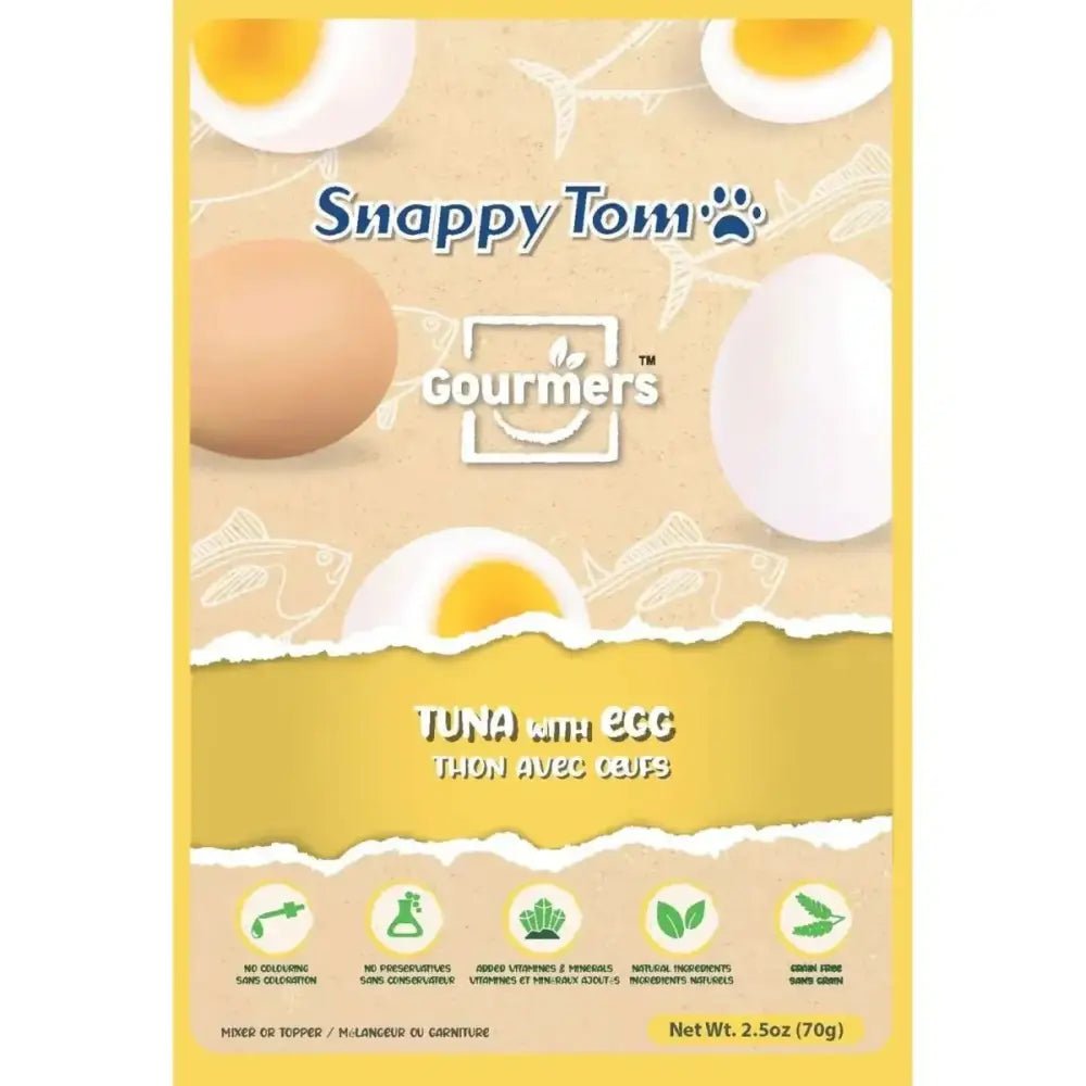 Snappy Tom Tuna and Egg Cat Topper for Happy Cats 12ea/2.5 oz - Talis Us