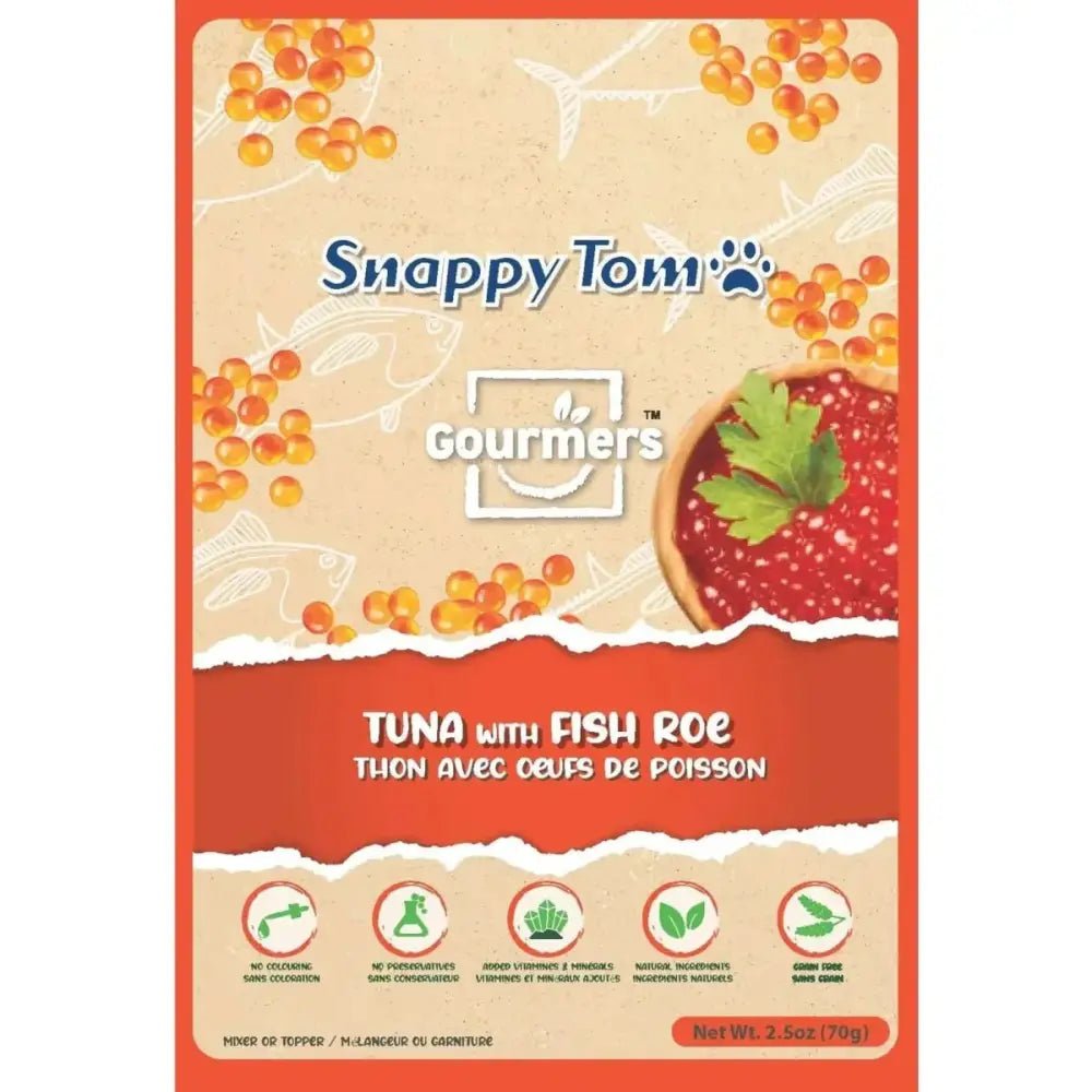 Snappy Tom Tuna and Fish Roe Cat Treats Topper 12ea/2.5 oz - Talis Us