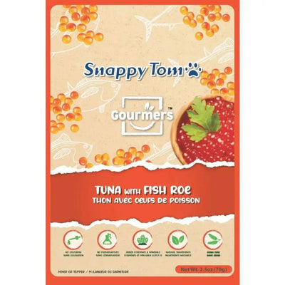 Snappy Tom Tuna and Fish Roe Cat Treats Topper 12ea/2.5 oz - Talis Us