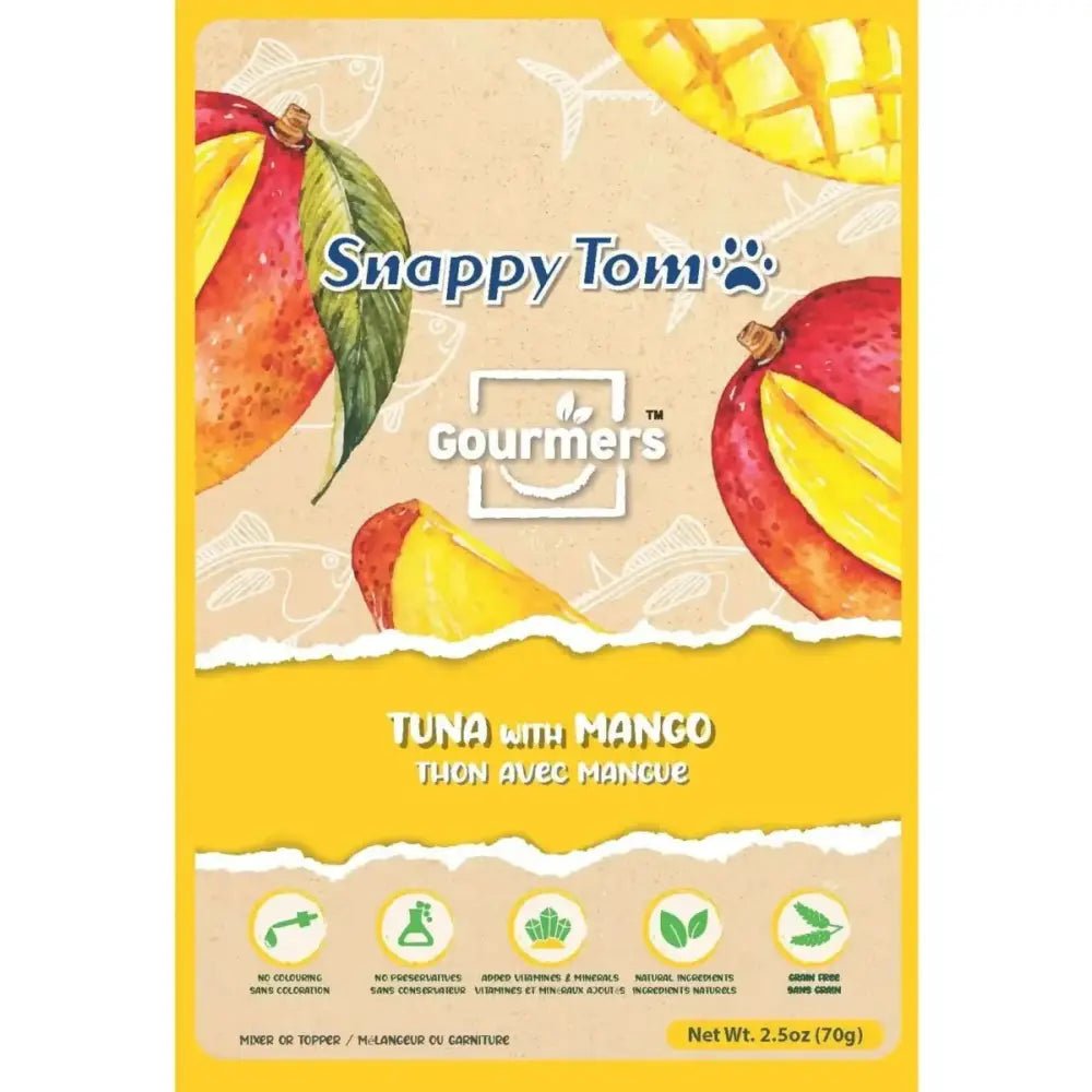 Snappy Tom Tuna and Mango Cat Topper Treats 12ea/2.5 oz - Talis Us