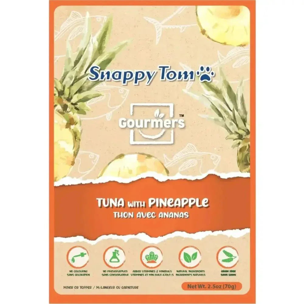 Snappy Tom Tuna and Pineapple Cat Topper Treats 12ea/2.5 oz - Talis Us