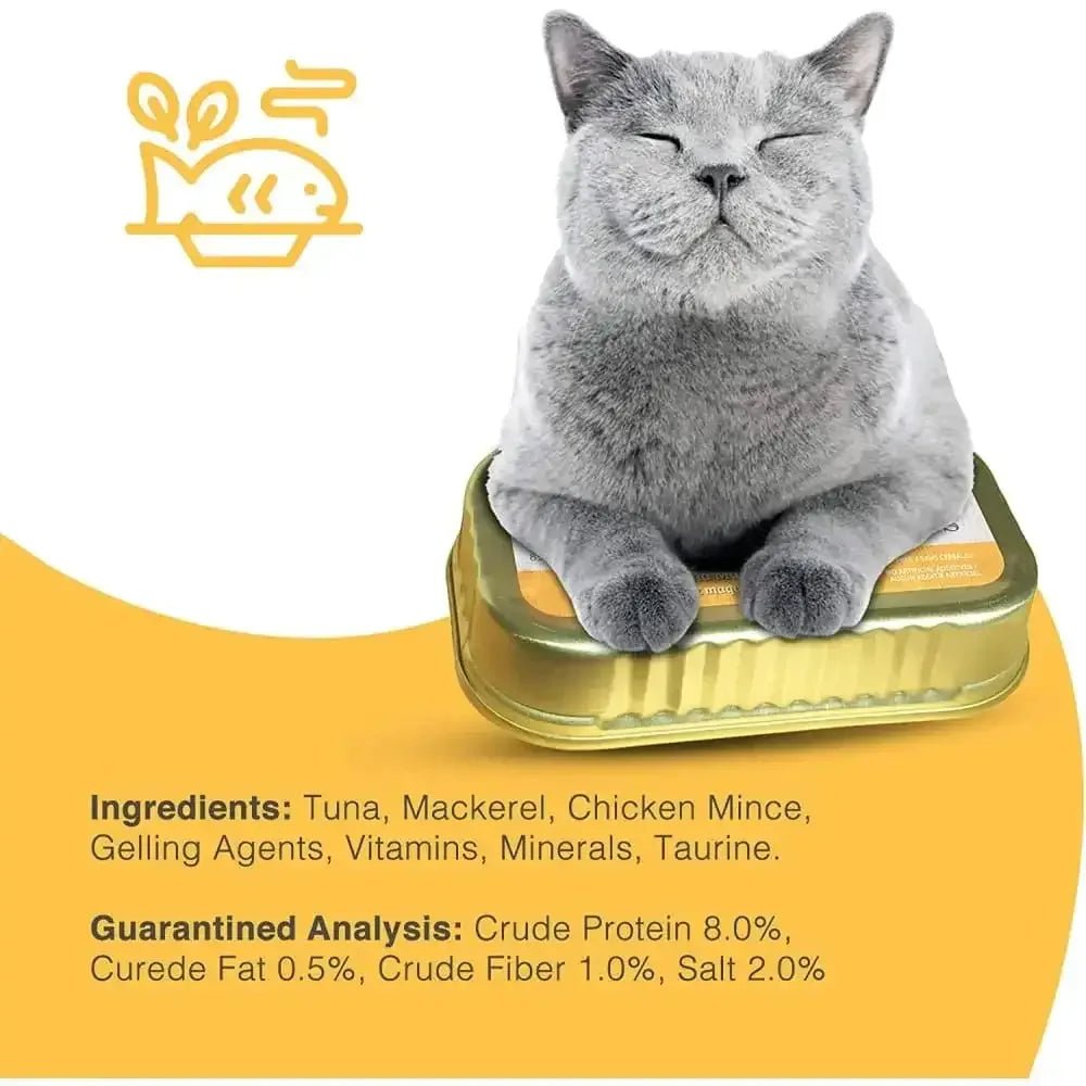 Snappy Tom Ultimates Fresh Tuna and Mackerel Canned Cat Food 12/3oz - Talis Us