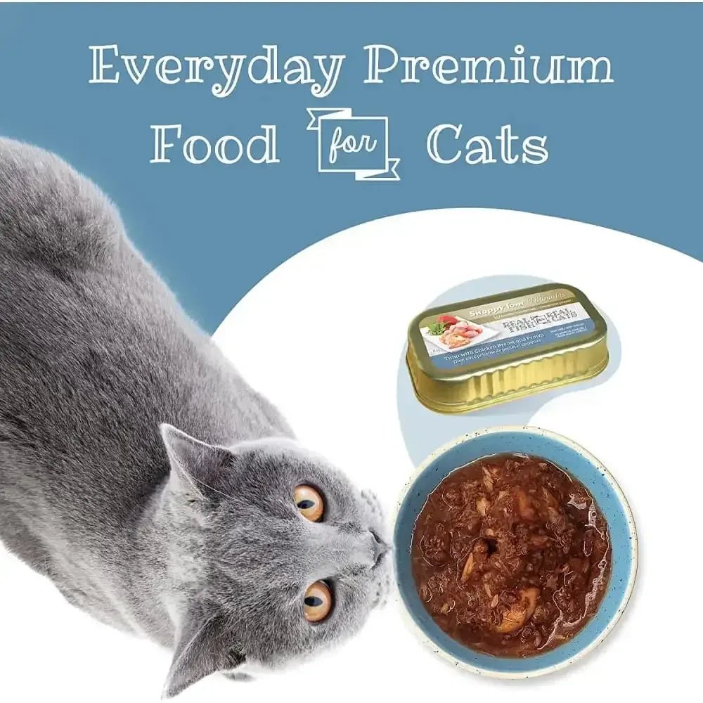Snappy Tom Ultimates Fresh Tuna with Chicken Breast and Prawn Canned Cat Food 12/3oz - Talis Us