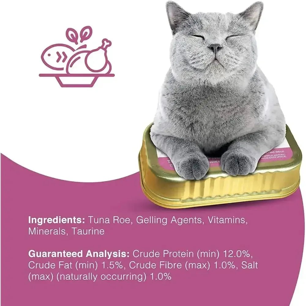 Snappy Tom Ultimates Fresh Tuna with Fish Roe and Chicken Breast Canned Cat Food 12/3oz - Talis Us