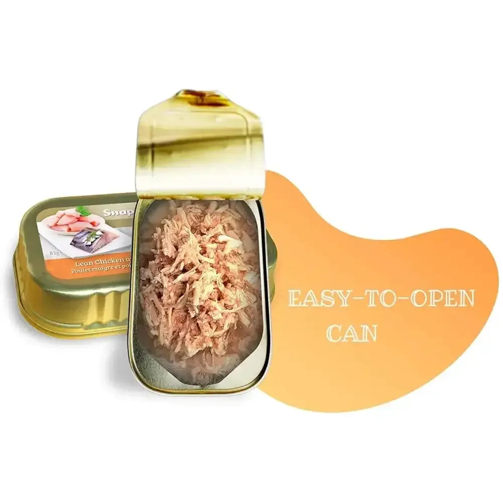 Snappy Tom Ultimates Lean Chicken and Fish in Broth Canned Cat Food 12/3oz Snappy Tom