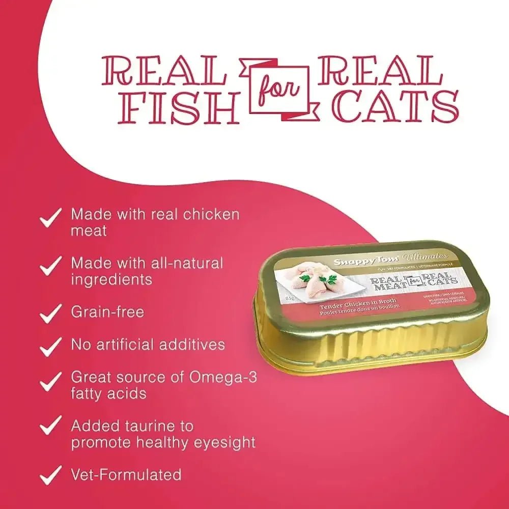 Snappy Tom Ultimates Tender Chicken in Broth Canned Cat Food - Talis Us