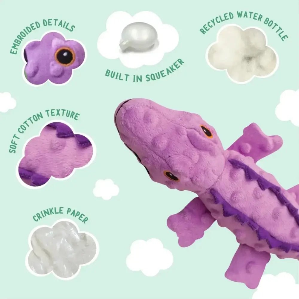 SnugArooz Ellie the Gator Dog Toy Plush - Talis Us