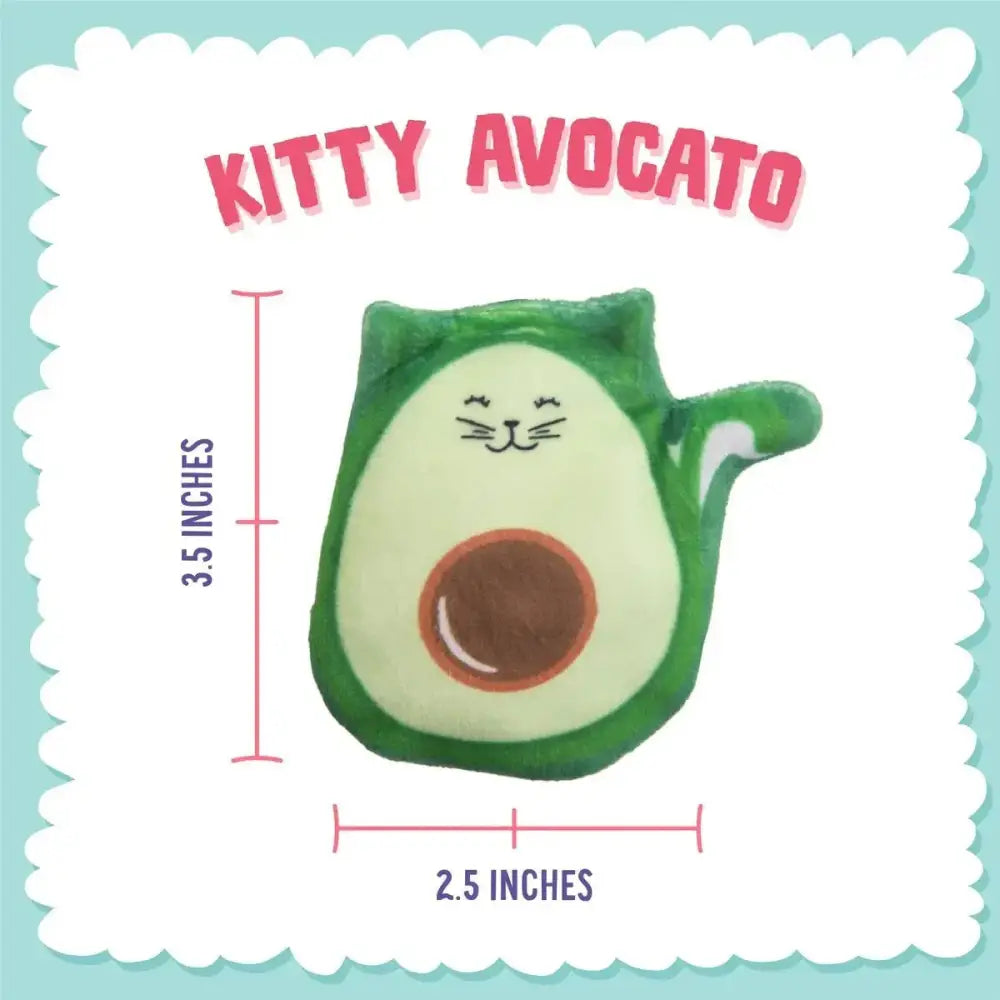 SnugArooz Kitty Avocato Cat Toy 3.5" - Talis Us