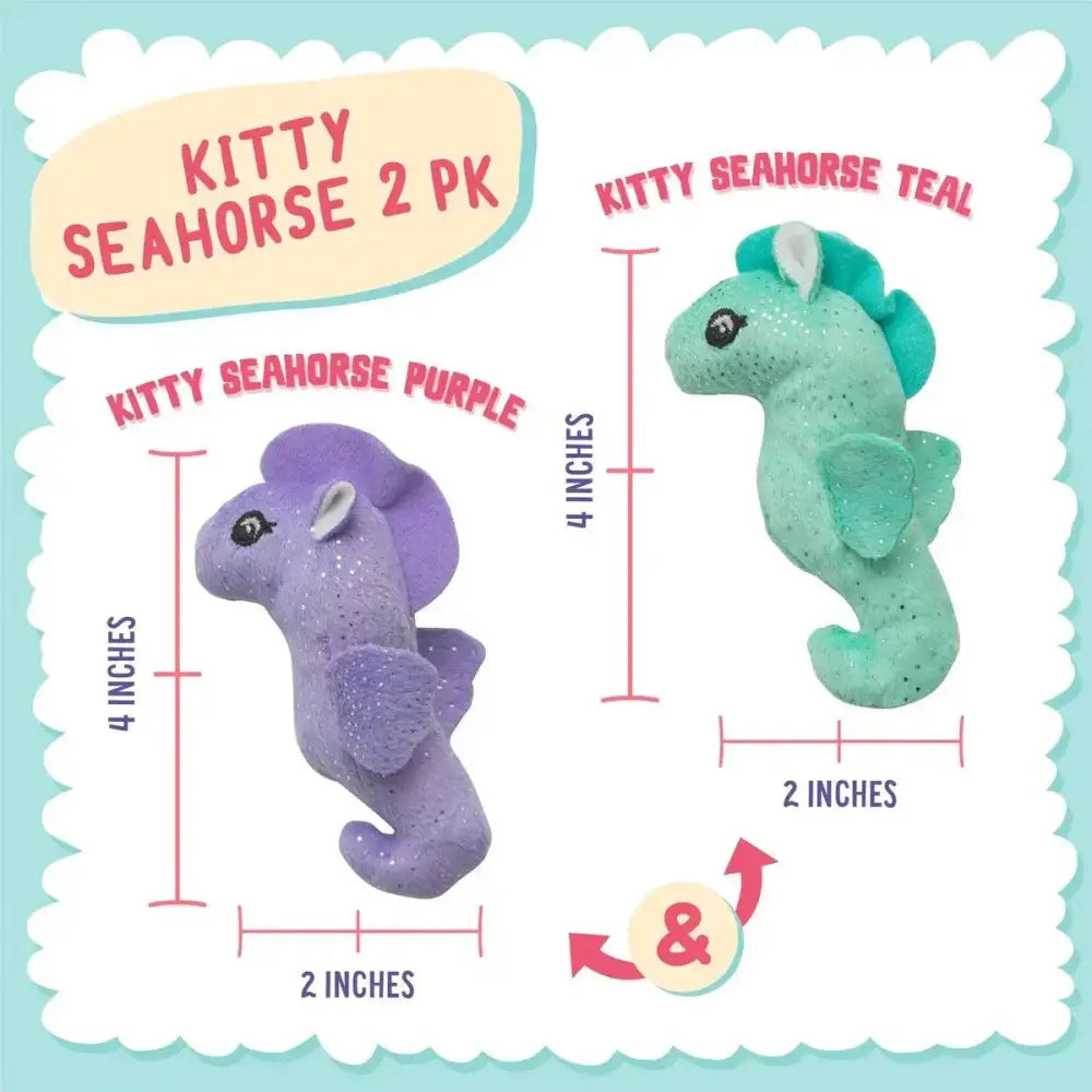 SnugArooz Kitty Seahorse w/ Catnip Cat Toy 4" - Talis Us