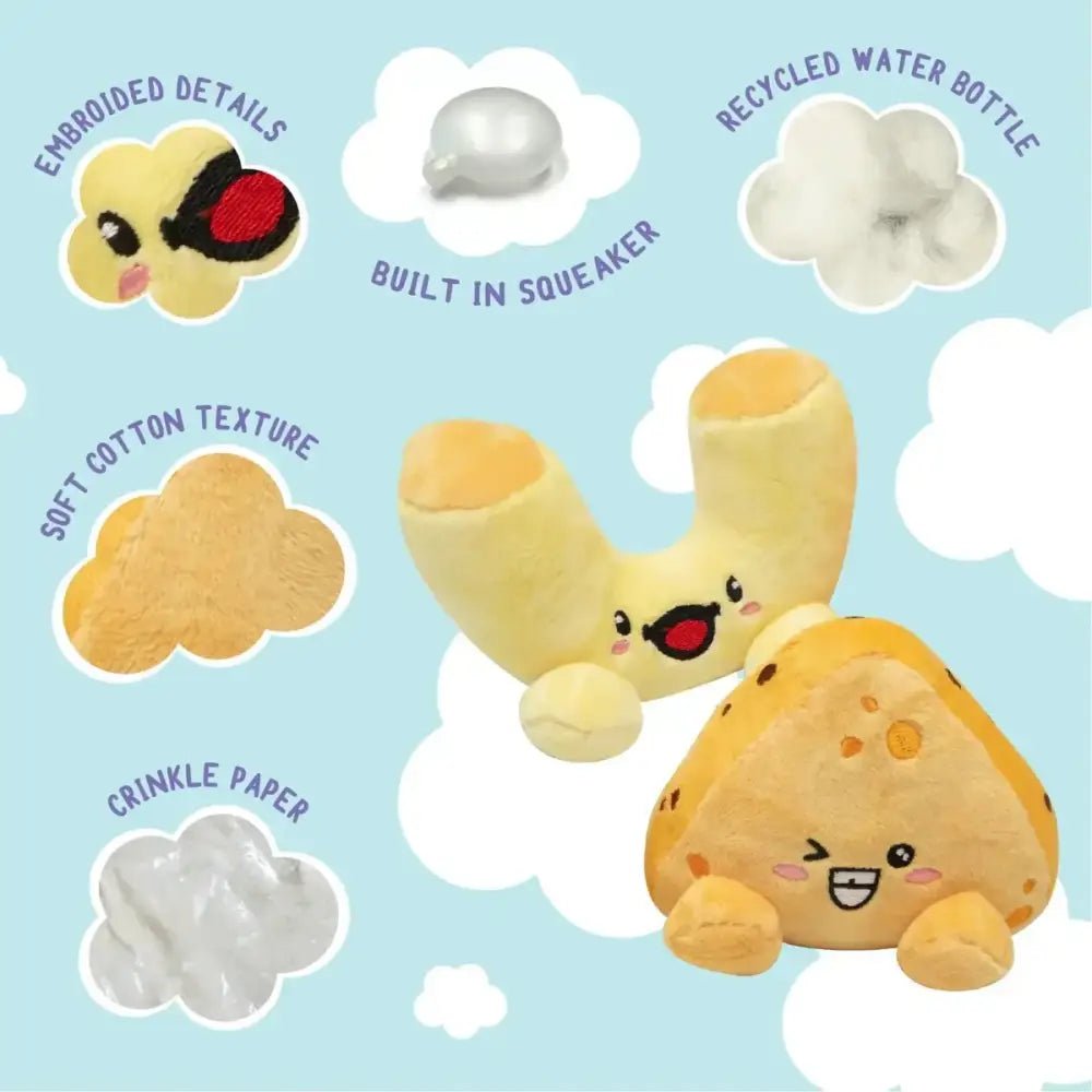 SnugArooz Mac N' Cheese Plush Dog Toys - Talis Us