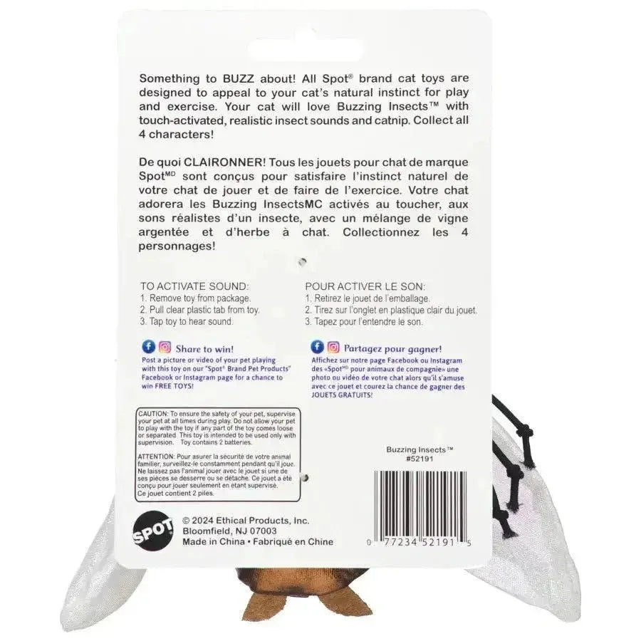 Spot Buzzing Insects Cat Toy Assorted, 5 in - Talis Us