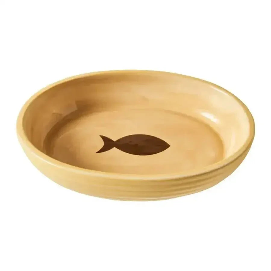 Spot Elegance Ribbed Stoneware Cat Bowl 6 in - Talis Us