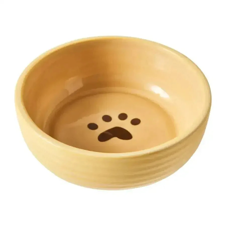 Spot Elegance Ribbed Stoneware Dog Bowl - Talis Us