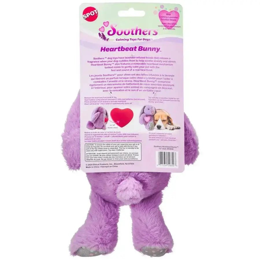 Spot Soothers Heartbeat Bunny Dog Toy Assorted, 12 in - Talis Us