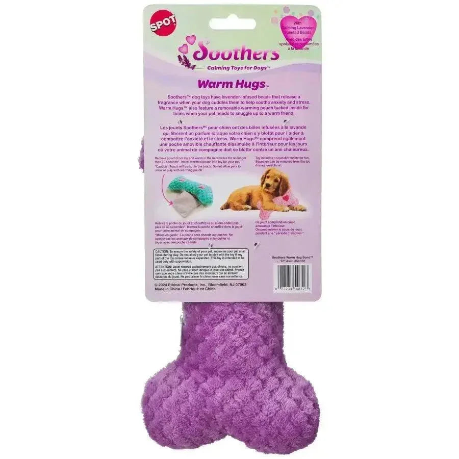 Spot Soothers Warm Hug Bone Dog Toy Assorted - Talis Us