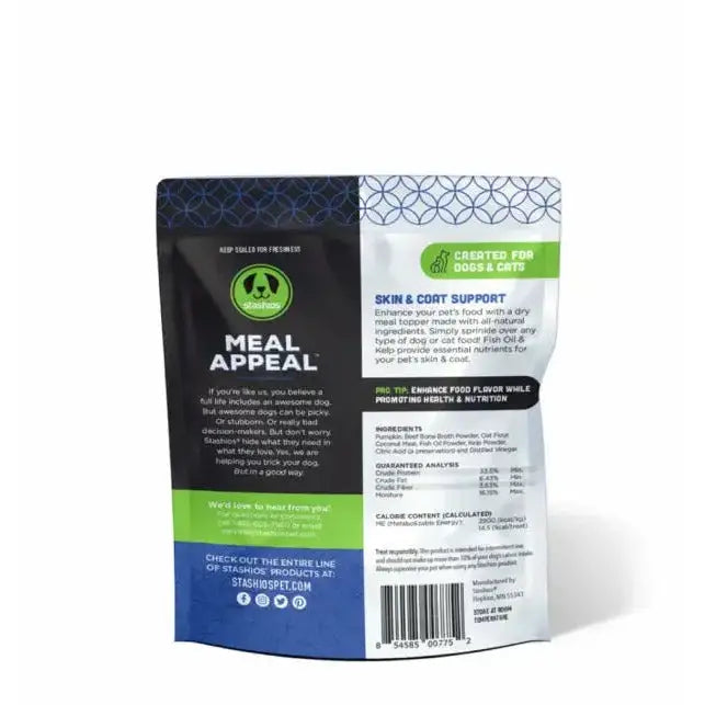 Stashios Meal Topper Appeal Skin & Coat Support for Dog & Cat Stashios