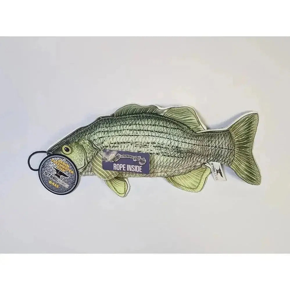 Steel Dog Denim Fish Dog Toys with Rope - Talis Us