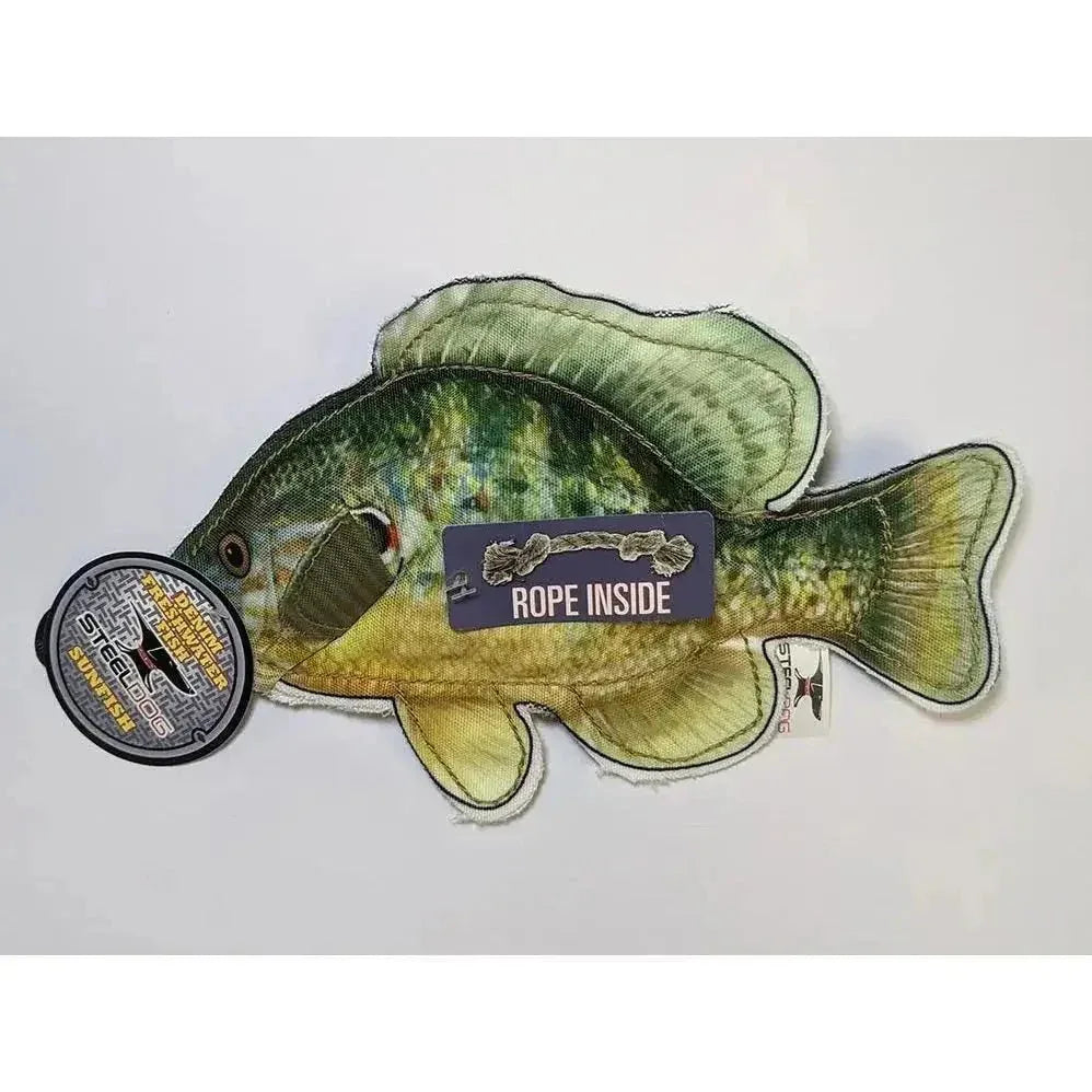 Steel Dog Denim Fish Dog Toys with Rope - Talis Us