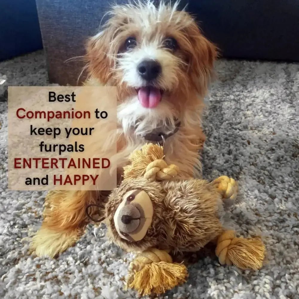 Steel Dog Roper Plush Dog Toy with Knotted Rope - Talis Us