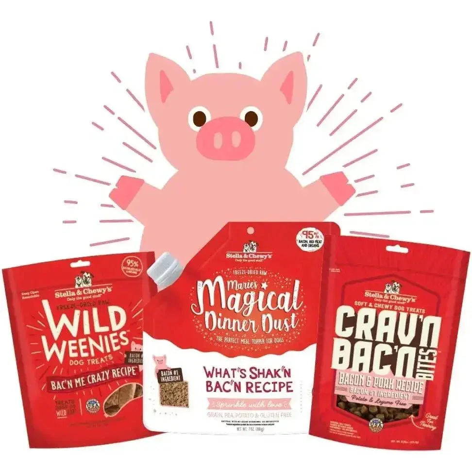 Stella & Chewys Dog Crav'N Bacon Bites Pork 8.25Oz - Talis Us