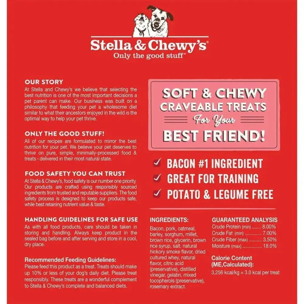 Stella & Chewys Dog Crav'N Bacon Bites Pork 8.25Oz - Talis Us