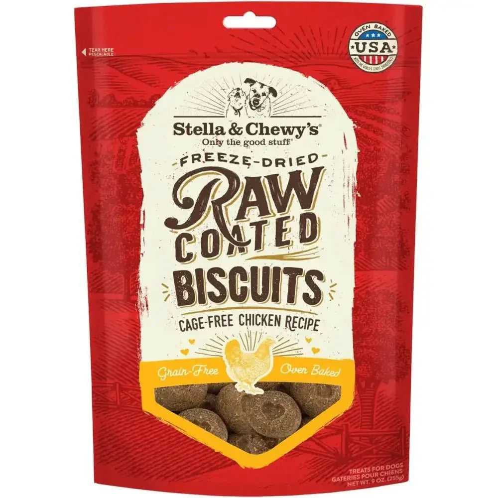 Stella & Chewys Dogs Raw Coated Biscuits Dog Treata 9Oz - Talis Us