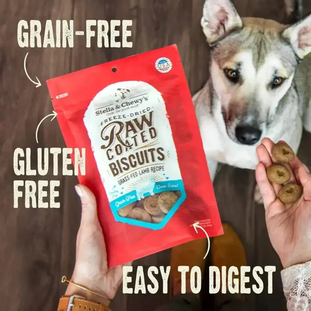 Stella & Chewys Dogs Raw Coated Biscuits Dog Treata 9Oz - Talis Us