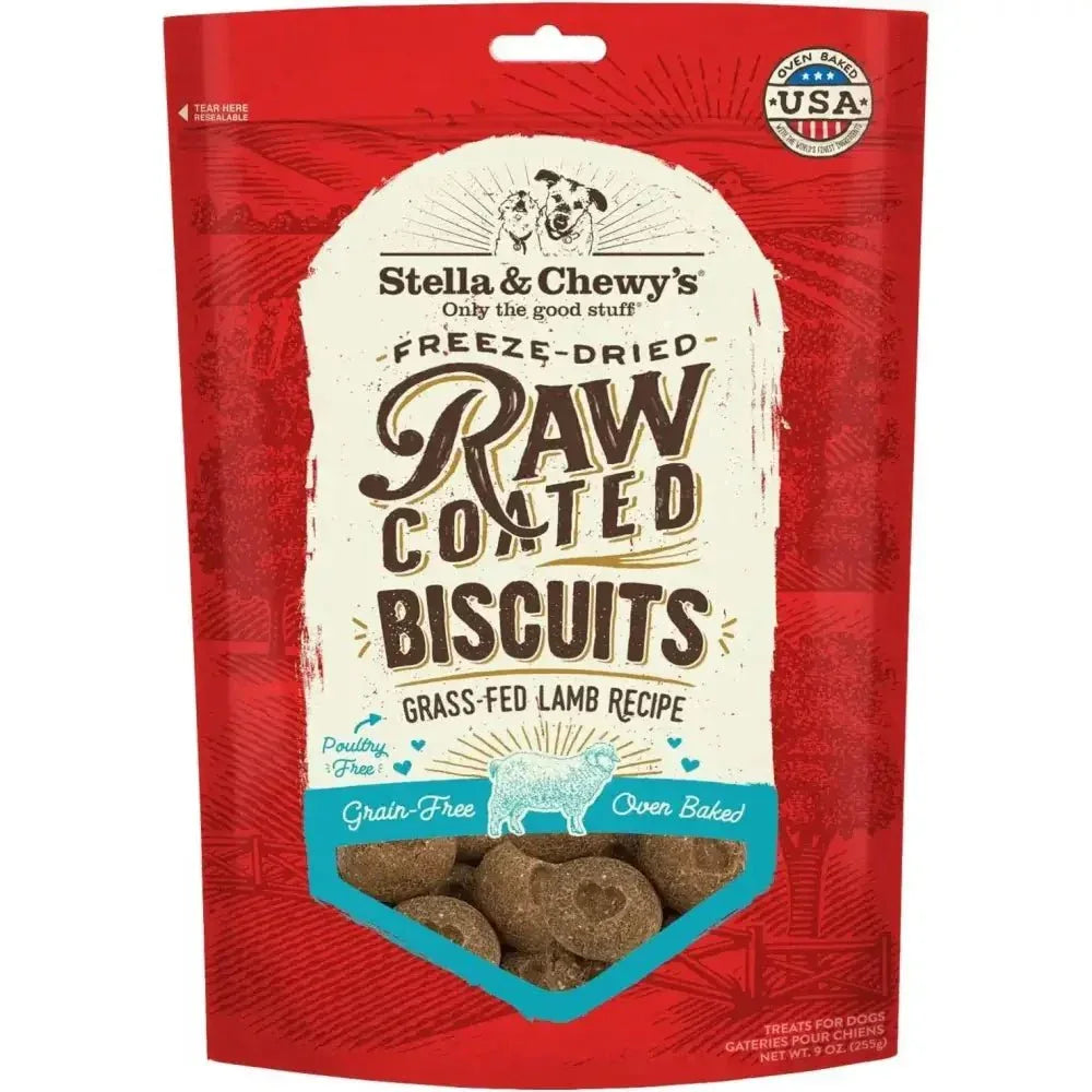 Stella & Chewys Dogs Raw Coated Biscuits Dog Treata 9Oz - Talis Us
