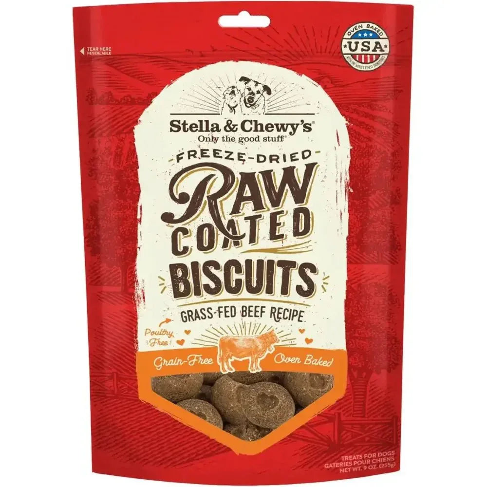 Stella & Chewys Dogs Raw Coated Biscuits Dog Treata 9Oz - Talis Us