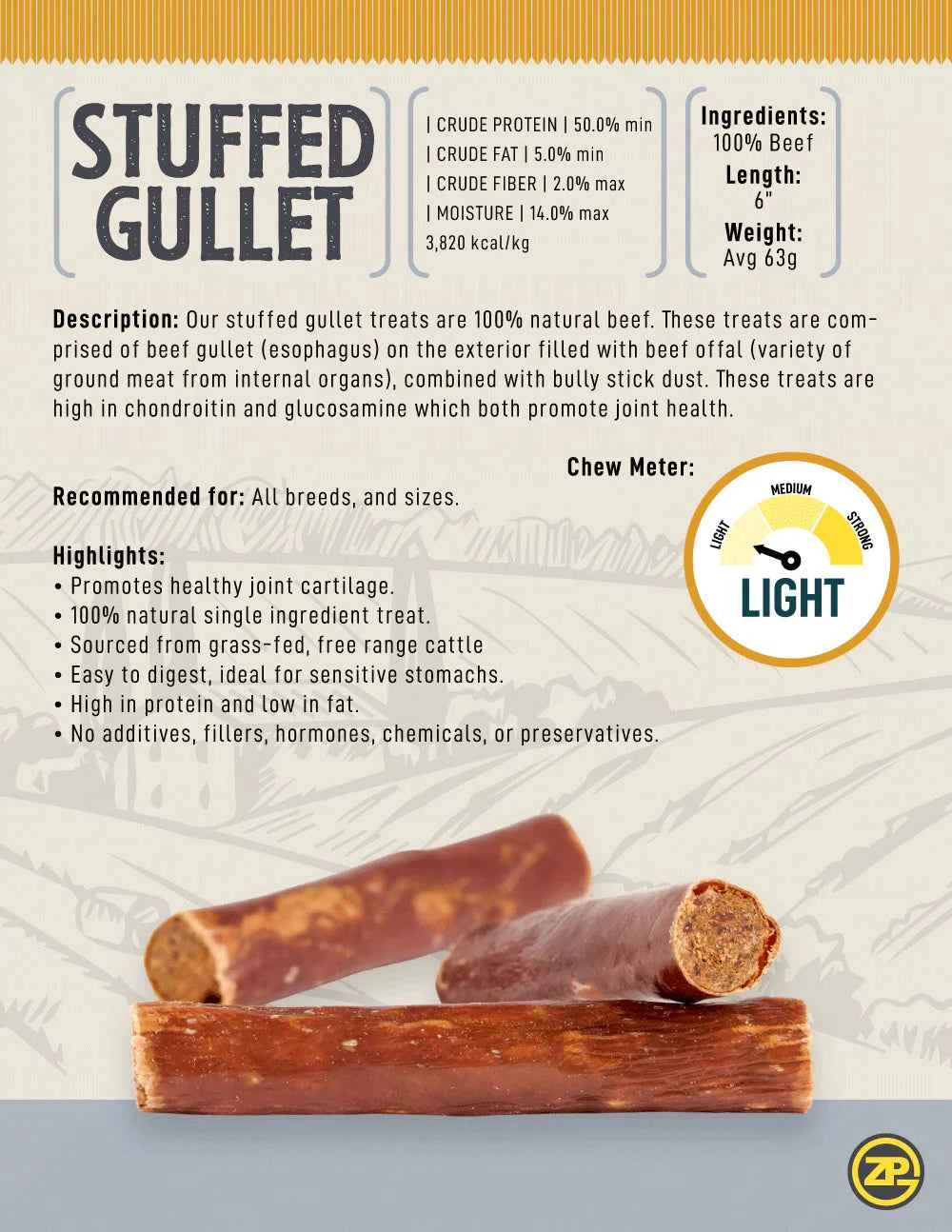 Talis Us Stuffed Gullet Dog Treats 6 Units