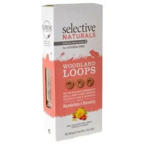 Supreme Selective Naturals Woodland Loops Guniea Pig Treats Supreme Pet Foods